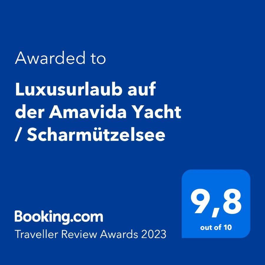Luxusurlaub Auf Der Amavida Yacht / Scharmuetzelsee Bad Saarow Exterior photo
